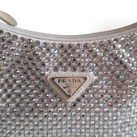Bolsa Prada Re Edition Crystal 2000 Branca 