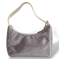 Bolsa Prada Re Edition Crystal 2000 Branca 