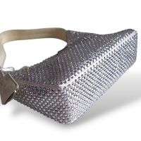 Bolsa Prada Re Edition Crystal 2000 Branca 