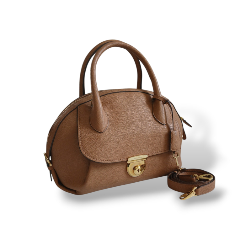 Bolsa Salvatore Ferragamo Tan Fiamma Caramelo 