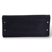 Bolsa The Row Shoulder Margaux 12 em Suede Preta 