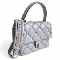 Bolsa Valentino Candy Stud Cinza