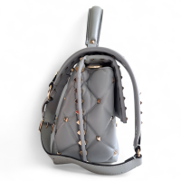 Bolsa Valentino Candy Stud Cinza