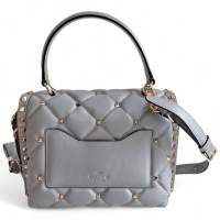 Bolsa Valentino Candy Stud Cinza