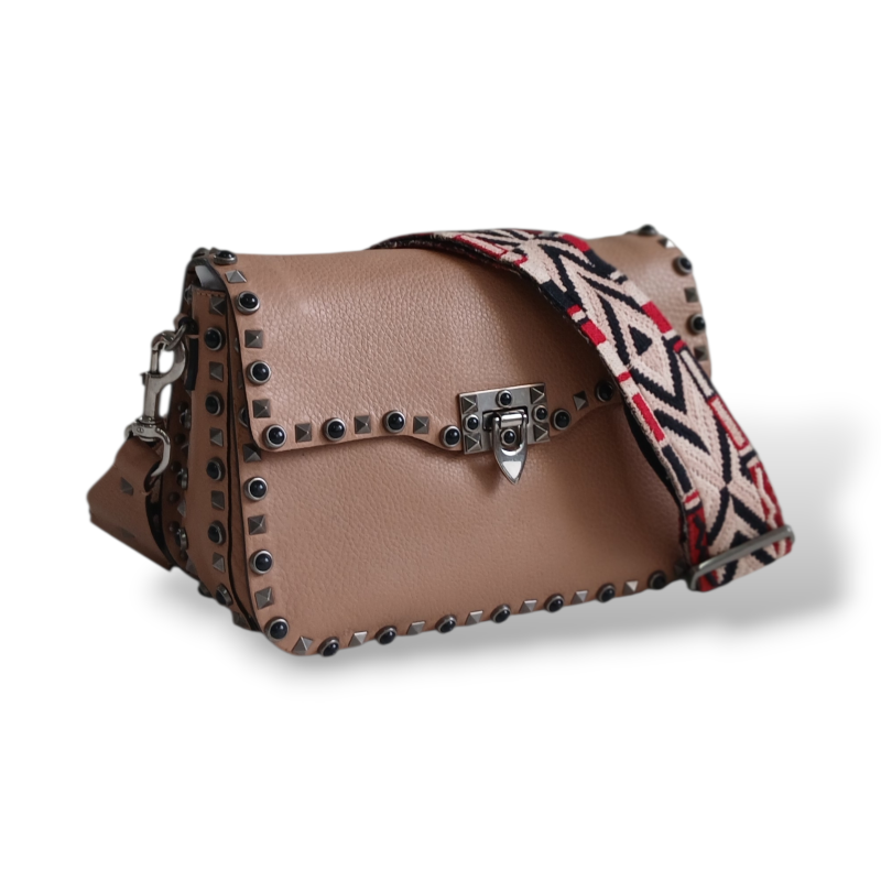 Bolsa Valentino Rockstud Guitar Nude