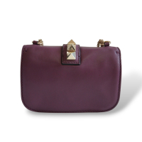 Bolsa Valentino Glam Lock Rockstud Roxa