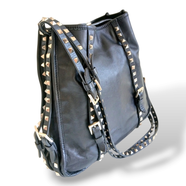 Bolsa Valentino Rockstud Preta