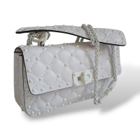 Bolsa Valentino Rockstud Branca 