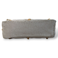 Bolsa Valentino Garavani Knit Roman Stud Off White 