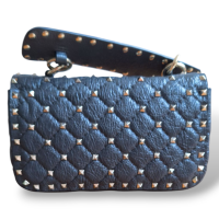 Bolsa Valentino Rockstud Spike Cinza
