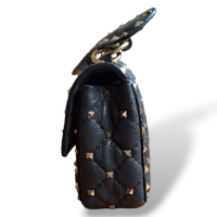 Bolsa Valentino Rockstud Spike Cinza