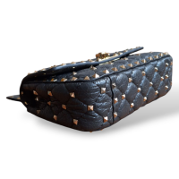Bolsa Valentino Rockstud Spike Cinza