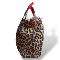  Bolsa Valentino Leopard com Vermelho 