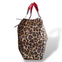  Bolsa Valentino Leopard com Vermelho 