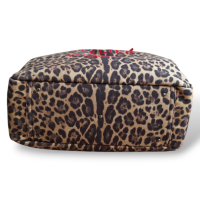  Bolsa Valentino Leopard com Vermelho 
