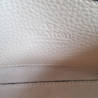  Bolsa Valentino Rockstud Flap Off White 
