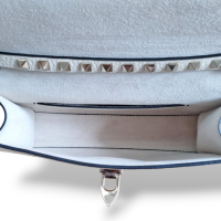  Bolsa Valentino Rockstud Flap Off White 