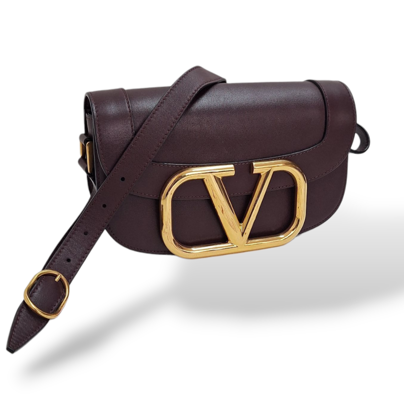 Bolsa Valentino Supervee V-ring Caramelo 