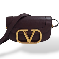 Bolsa Valentino Supervee V-ring Caramelo 
