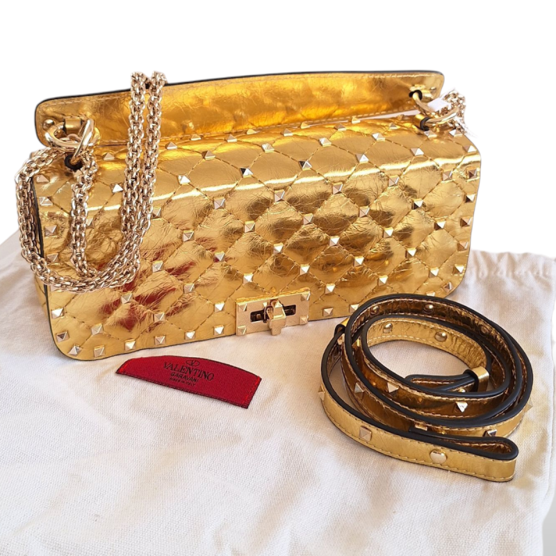 Bolsa Valentino Dourada 