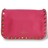 Bolsa Tiracolo Valentino Rockstud Pink 
