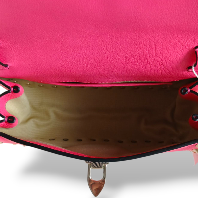 Bolsa Tiracolo Valentino Rockstud Pink 