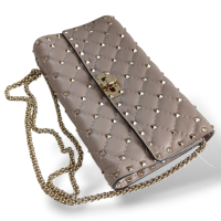 Bolsa Valentino Rockstud Bege