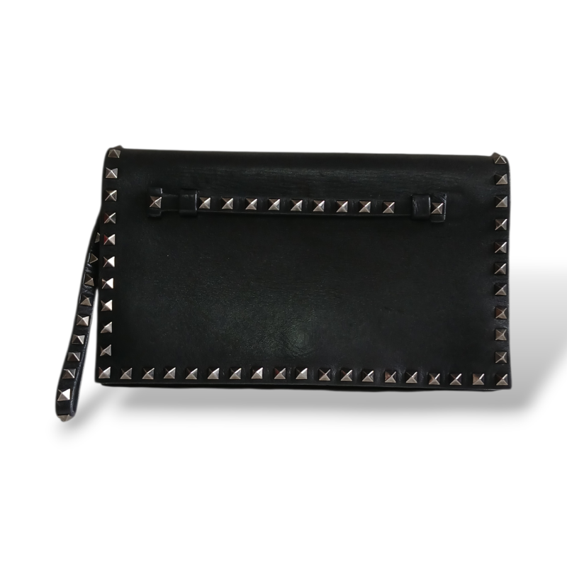 Clutch Valentino Rockstud Preta
