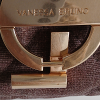 Bolsa Vanessa Bruno Marrom em Tecido