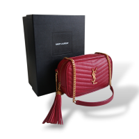 Bolsa Yves Saint Laurent Lou Camera Vermelha 
