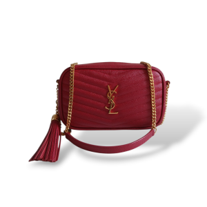 Bolsa Yves Saint Laurent Lou Camera Vermelha 