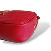 Bolsa Yves Saint Laurent Lou Camera Vermelha 