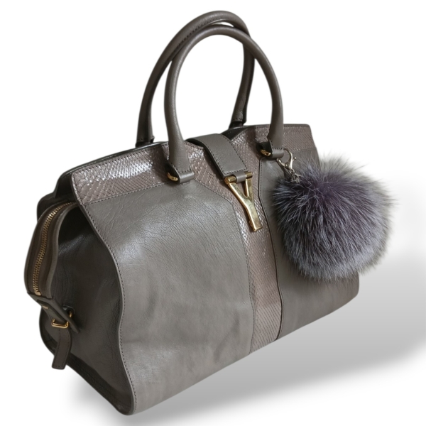 Bolsa Yves Saint Laurent Chyc Cinza