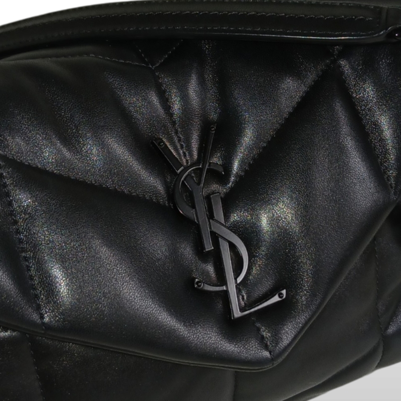 Bolsa Yves Saint Laurent Loulou Puffer Preta