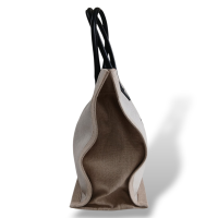 Bolsa Tote Yves Saint Laurent Rive Gauche Natural Bege