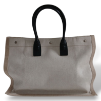 Bolsa Tote Yves Saint Laurent Rive Gauche Natural Bege