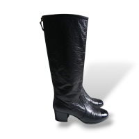 Bota Chanel Preta Cano Alto - 34 Bota Chanel Preta Cano Alto - 34