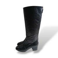 Bota Chanel Preta Cano Alto - 34 Bota Chanel Preta Cano Alto - 34