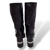 Bota Miu Miu Preta de Couro - 37