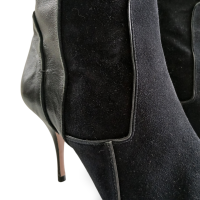 Bota TalieNK Cano Alto de Suede e Couro Preto-38