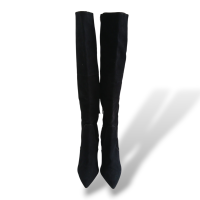 Bota TalieNK Cano Alto de Suede e Couro Preto-38