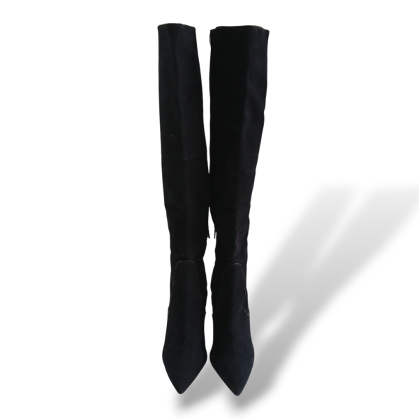 Bota TalieNK Cano Alto de Suede e Couro Preto-38