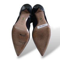 Bota TalieNK Cano Alto de Suede e Couro Preto-38