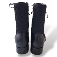 Bota Paula Torres Matelassê Nylon Preta-36