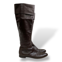 Bota Sergio Rossi Marrom Cano Longo - 38