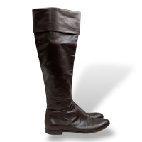 Bota Sergio Rossi Marrom Cano Longo - 38