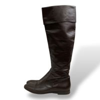 Bota Sergio Rossi Marrom Cano Longo - 38