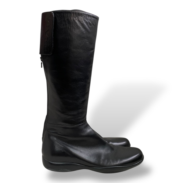 Bota Prada Preta Cano Longo - 37