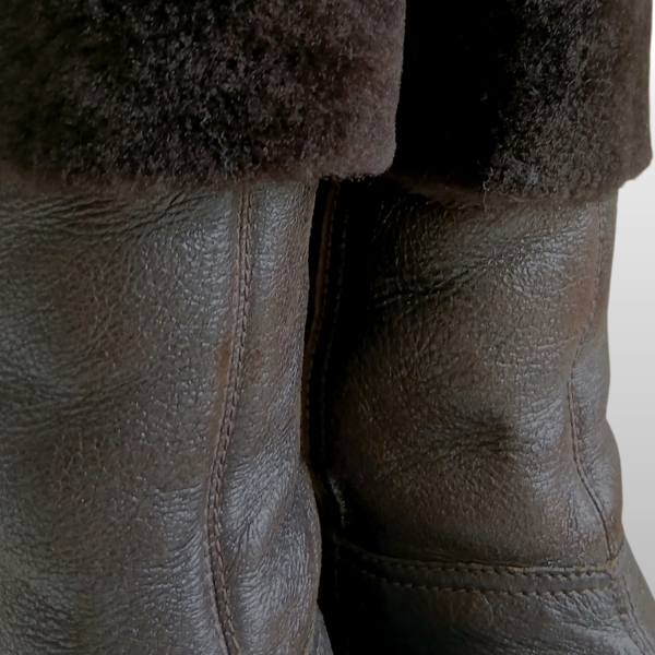 Bota Prada Couro Marrom - 35 
