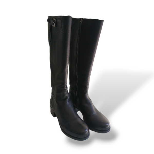 Bota Prada Couro Preto - 36 